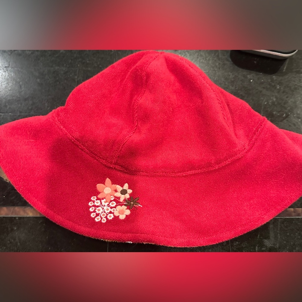 Janie &‎ Jack 12-24 months Reversible Terry Cloth Floral Hat